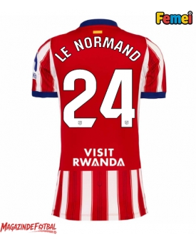 Atletico Madrid Robin Le Normand #24 Tricou Fotbal Replică 2026-27 Femei Acasa Atletico Madrid Robin Le Normand #24 Tricou Fotbal Replică 2026-27 Femei Acasa